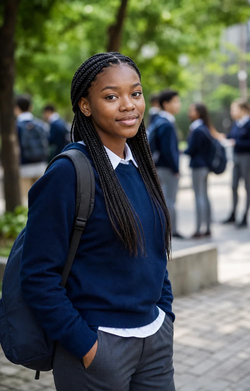 Amara Nwosu, a fictional Grade 11 student at Horizon